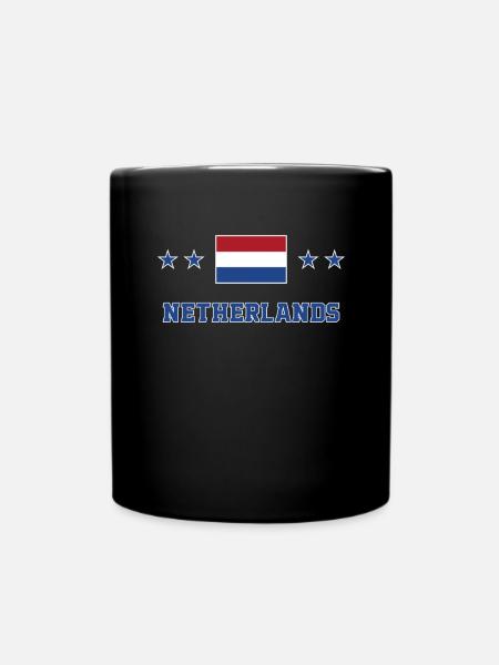 Niederlande - Tasse einfarbig - Schwarz