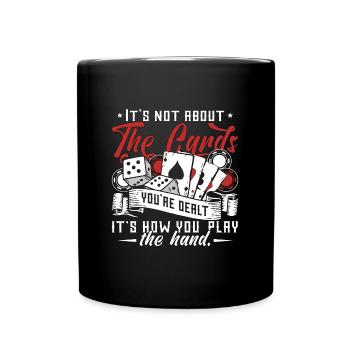 Dés de poker Il ne s’agit pas des cartes que vous jouez - Mug uni - noir - Devant