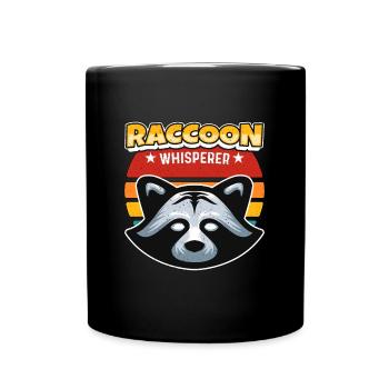 Chasseur de ratons laveurs Le chuchoteur aime la nature sauvage - Mug uni - noir - Devant