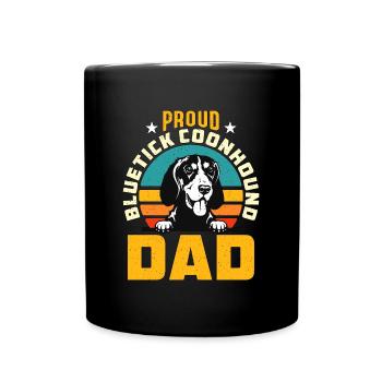 Chasse au raton laveur Proud Bluetick Coonhound Hunting - Mug uni - noir - Devant