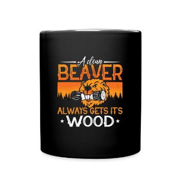 Barrage de castors Un castor propre a toujours des rongeurs - Mug uni - noir - Devant