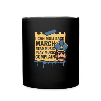 Fan train marching band - Full Colour Mug - black - Front