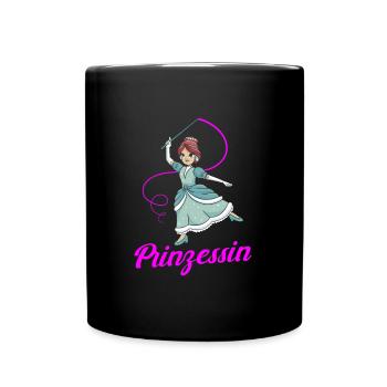 Prinzessin - Tasse einfarbig - Schwarz - Vorne