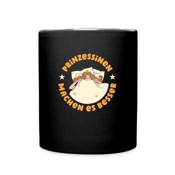 Prinzessin - Tasse einfarbig - Schwarz - Vorne