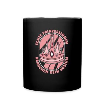 Prinzessin Witzig - Tasse einfarbig - Schwarz - Vorne