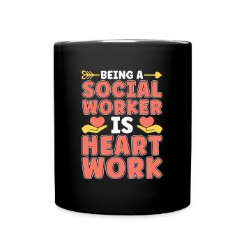 Social Service Being A Social Worker Is Consultant - Tasse einfarbig - Schwarz - Vorne