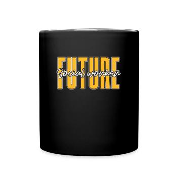 Social Service Future Social Worker Socialist Aide - Tasse einfarbig - Schwarz - Vorne