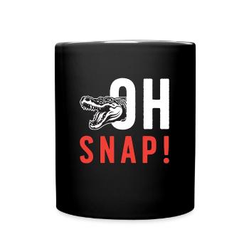 Alligator Hunting Oh Snap Alligator River Wildlife - Full Colour Mug - black - Front