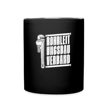 Rohrleitungsbauer - Tasse einfarbig - Schwarz - Vorne