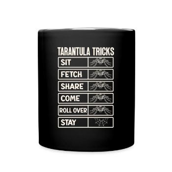 Tarantula breeder spider owner tarantula - Full Colour Mug - black - Front