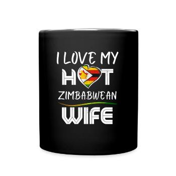 C’est drôle que j’aime mon mari zimbabwéen chaud - Mug uni - noir - Devant
