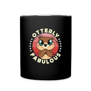 Otterly fabuleux Bien-être animal Elevage de loutres - Mug uni - noir - Devant