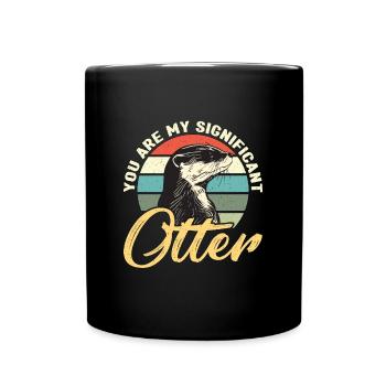 Otter You Are My Significant Otter Animal Breeder - Full Colour Mug - black - Front