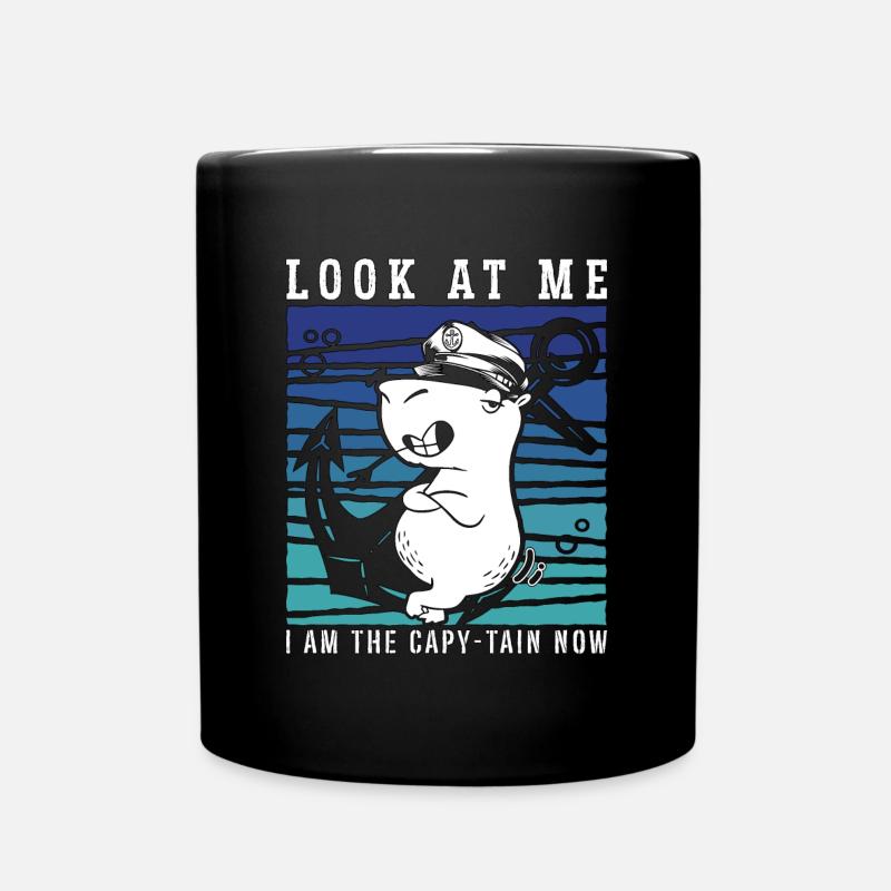 Capybara Look At Me I Am The Large Rodent Lover - Full Colour Mug - black
