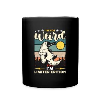 Ornithorynque Je ne suis pas bizarre Je suis rétro fossile vivant - Mug uni - noir - Devant