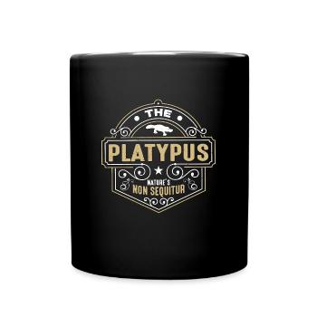 L’ornithorynque nature’s non sequitur semi-aquatique - Mug uni - noir - Devant