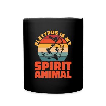 Ornithorynque est mon Animal Rétro Animal Lover - Mug uni - noir - Devant