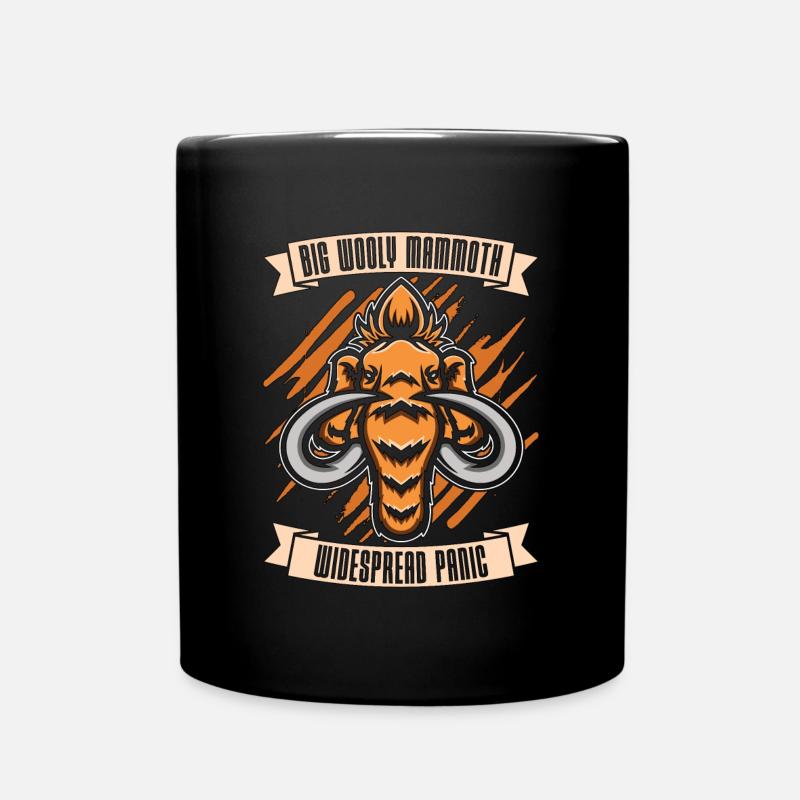 Big Wooly Mammouth Panique généralisée Primeval Times - Mug uni - noir