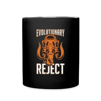 Woolly Mammoth Evolutionary Reject Trunked Animals - Tasse einfarbig - Schwarz - Vorne