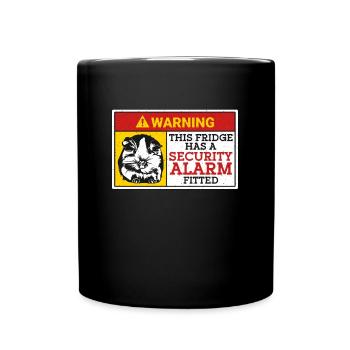 Guinea Pig Warning This Fridge Has A Security Cavy - Full Colour Mug - black - Front