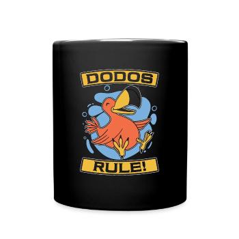 Dodo Bird Dodos Rule Flightless Bird Ornithology - Full Colour Mug - black - Front