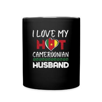 Funny Cameroonian Husband - Tasse einfarbig - Schwarz - Vorne