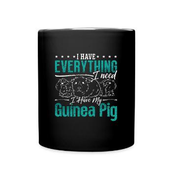 Cochon d’Inde J’ai tout ce dont j’ai besoin Hamster Cavy - Mug uni - noir - Devant