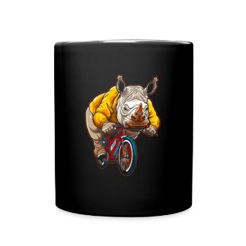 Rhino Rhino Bike - Mug uni - noir - Devant