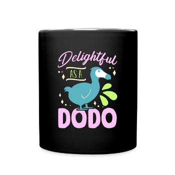 Dodo Bird Delightful As A Dodo Flightless Birds - Full Colour Mug - black - Front