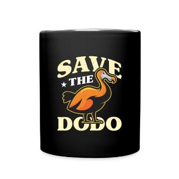 Dodo Bird Save The Dodo Flightless Extinct Birds - Full Colour Mug - black - Front