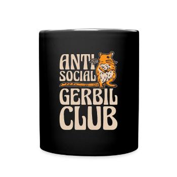 Gerbille Anti Social Gerbil Club Gerbillinae Rongeur - Mug uni - noir - Devant