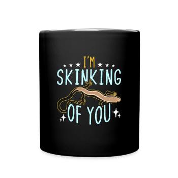 Scinques Je vous trompe Animaux exotiques Lézard - Mug uni - noir - Devant