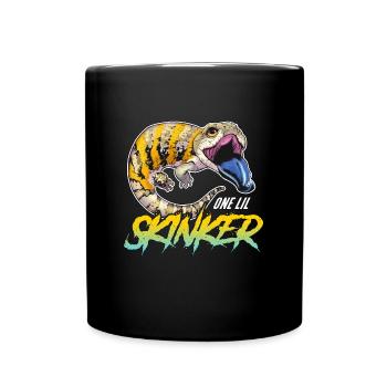 Skinks One Lil Skinker Exotic Animals Herpetology - Full Colour Mug - black - Front