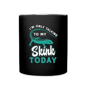 Scinques Je ne parle qu’à mon propriétaire de reptiles scinques - Mug uni - noir - Devant