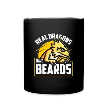 Dragon barbu Les vrais dragons ont des lézards barbus - Mug uni - noir - Devant