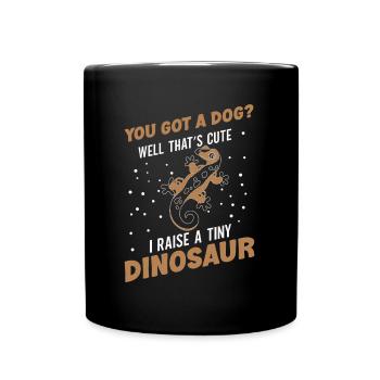 Crown Gecko Reptile Gecko Terrarium Pet - Mug uni - noir - Devant