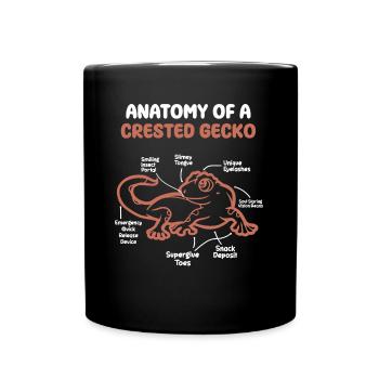 Crown Gecko Reptile Gecko Terrarium Pet - Mug uni - noir - Devant