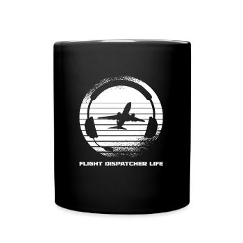 Distributeur de vols du centre de contrôle des appels d’urgence - Mug uni - noir - Devant
