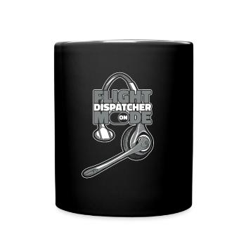 Emergency call control center operations center - Full Colour Mug - black - Front