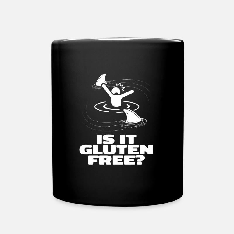 Glutenfrei Fun - Tasse einfarbig - Schwarz