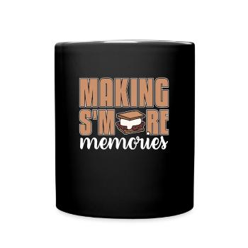 S'mores Making S'more Memories Marshmallow Lovers - Tasse einfarbig - Schwarz - Vorne