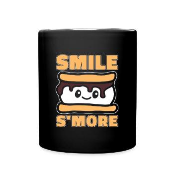 S'mores Smile S'more Loves Roasting Marshmallows - Tasse einfarbig - Schwarz - Vorne