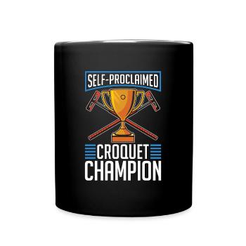 Croquet Autoproclamé Croquet Champion de Croquet Mallet - Mug uni - noir - Devant
