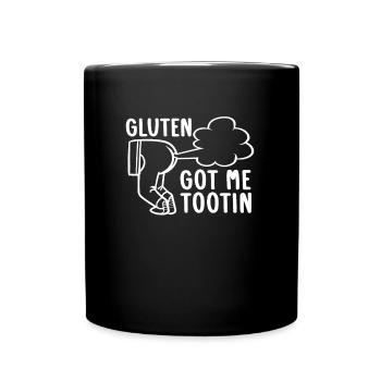 Glutenfrei Witzig - Tasse einfarbig - Schwarz - Vorne