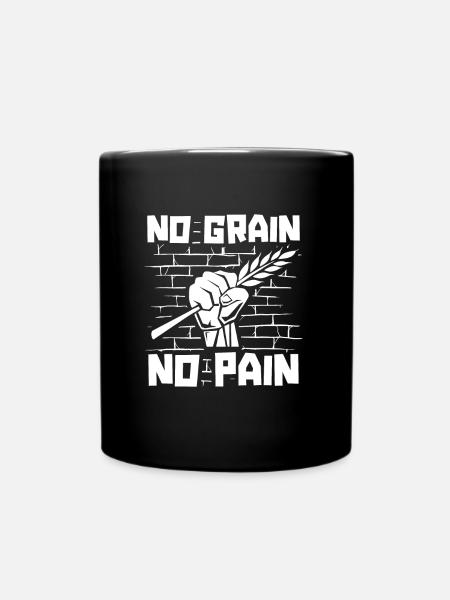 Gluten Free Funny - Full Colour Mug - black
