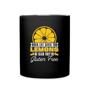 Gluten Free Funny - Full Colour Mug - black - Front