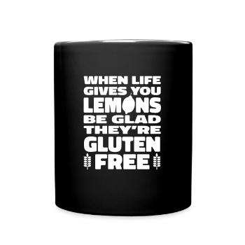 Gluten Free Funny - Full Colour Mug - black - Front