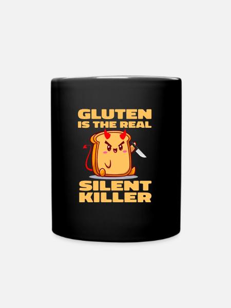 Gluten Free Funny - Full Colour Mug - black
