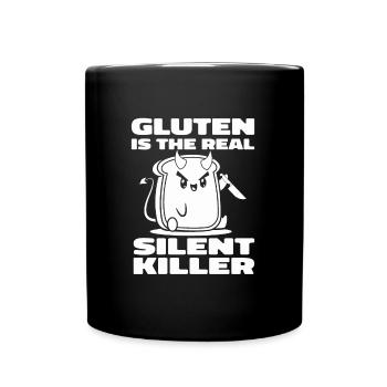 Gluten Free Funny - Full Colour Mug - black - Front