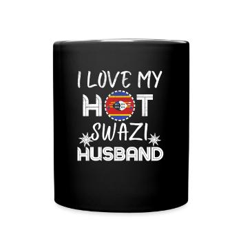 Drôle de mari swazi Eswatini Fière épouse - Mug uni - noir - Devant